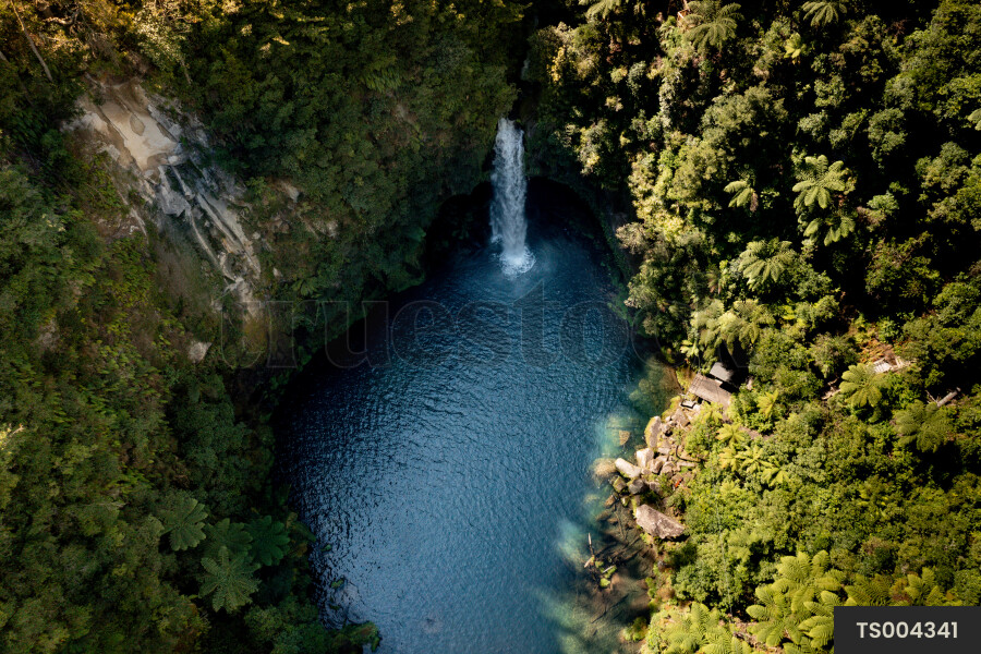 Waterfall in forest