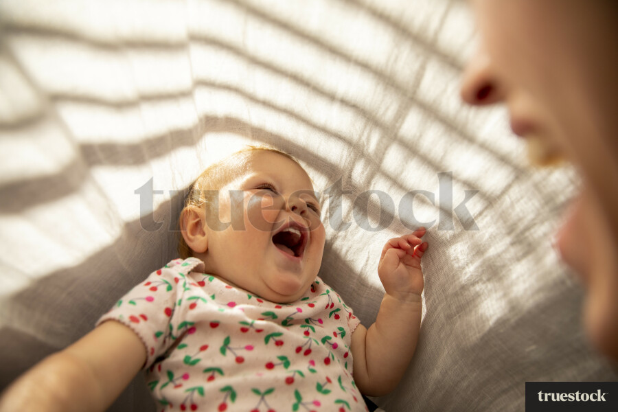 Baby laughing