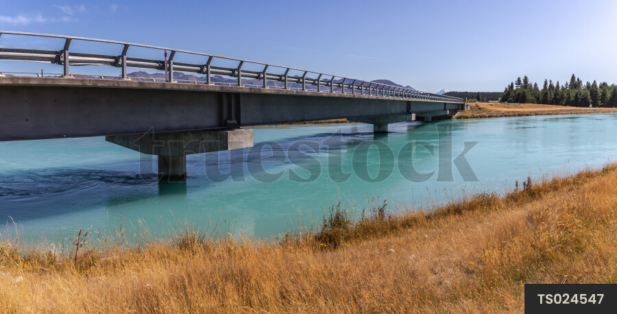 Bridge over canal in Twizel
