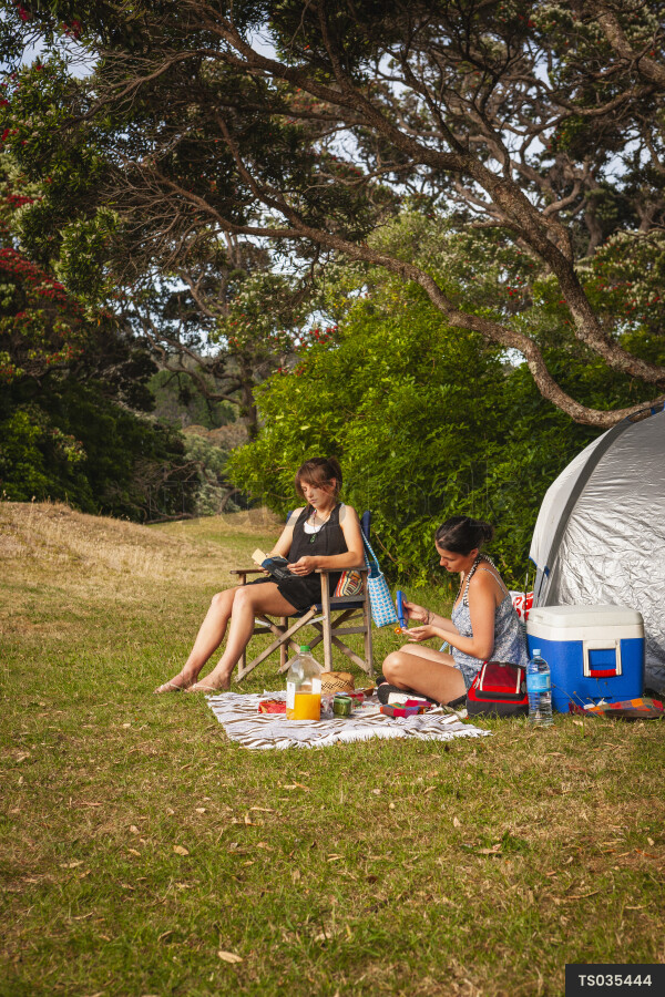 Women Camping