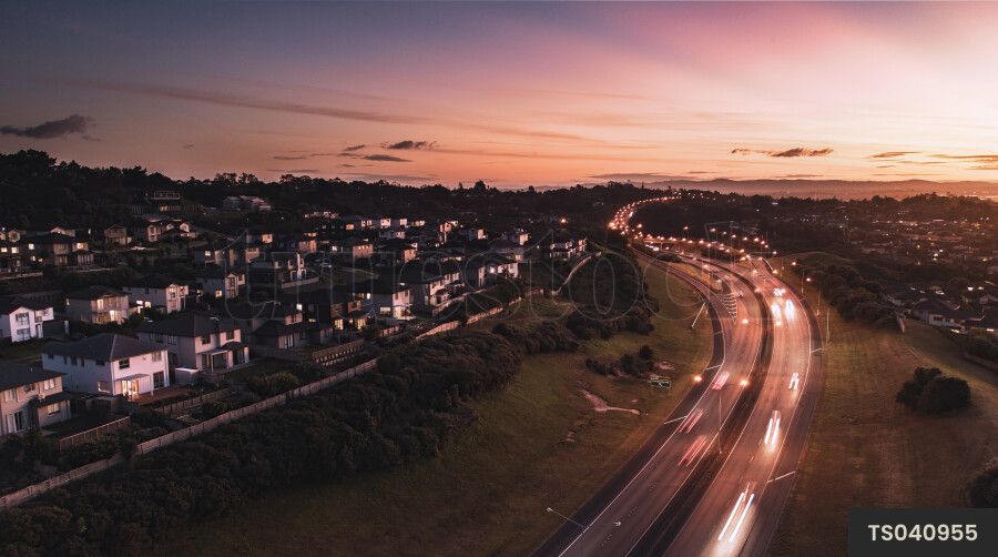 North Shore Motorway at Night