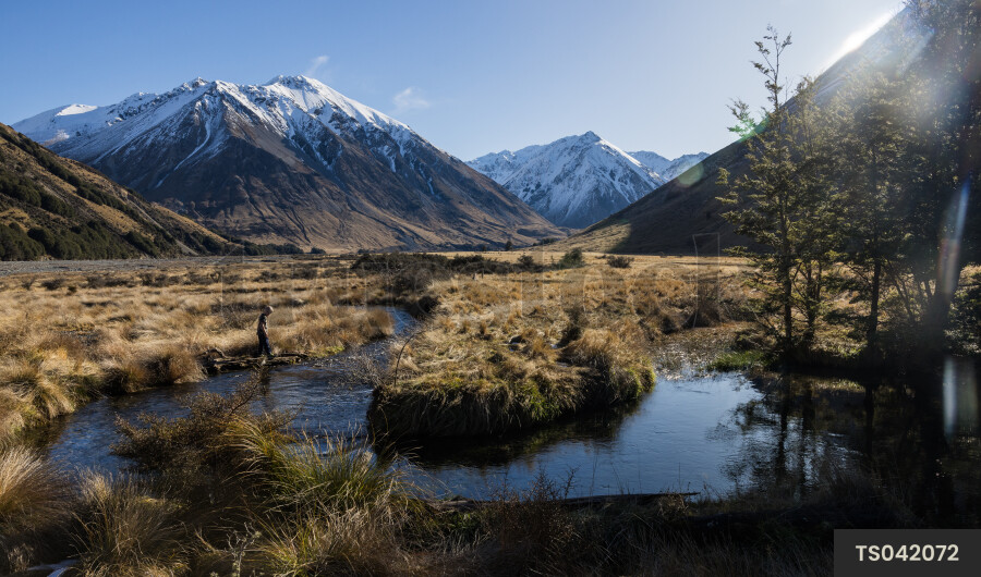 River in Southern Alps