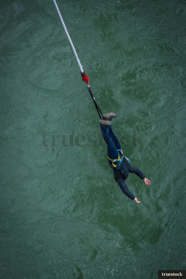 Teen Girl Bungee Jumping