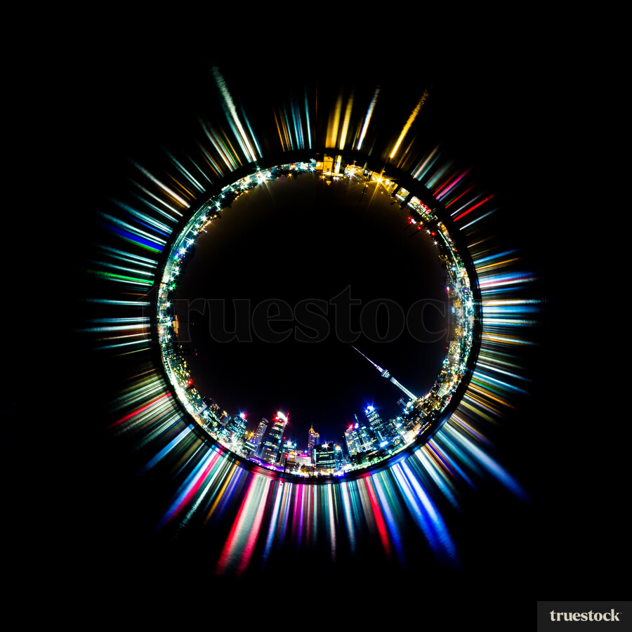 Circular panorama of Auckland Skyline