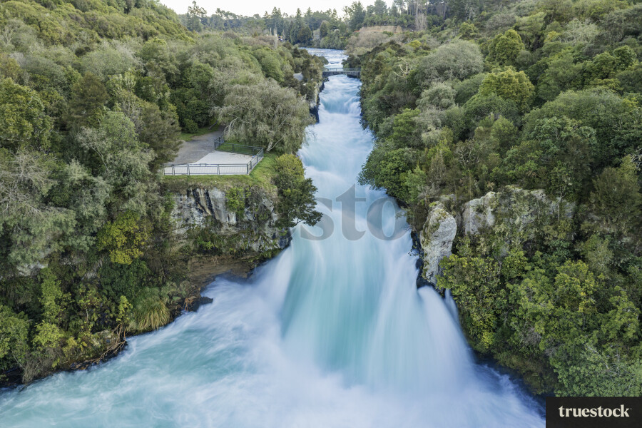 Aerial of Huka Falls