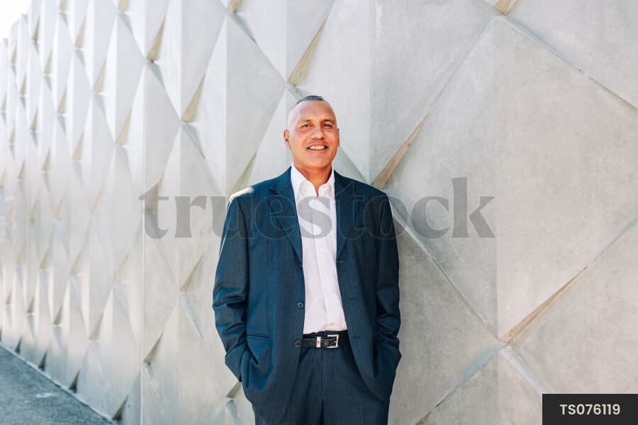 Portrait of businessman in suit