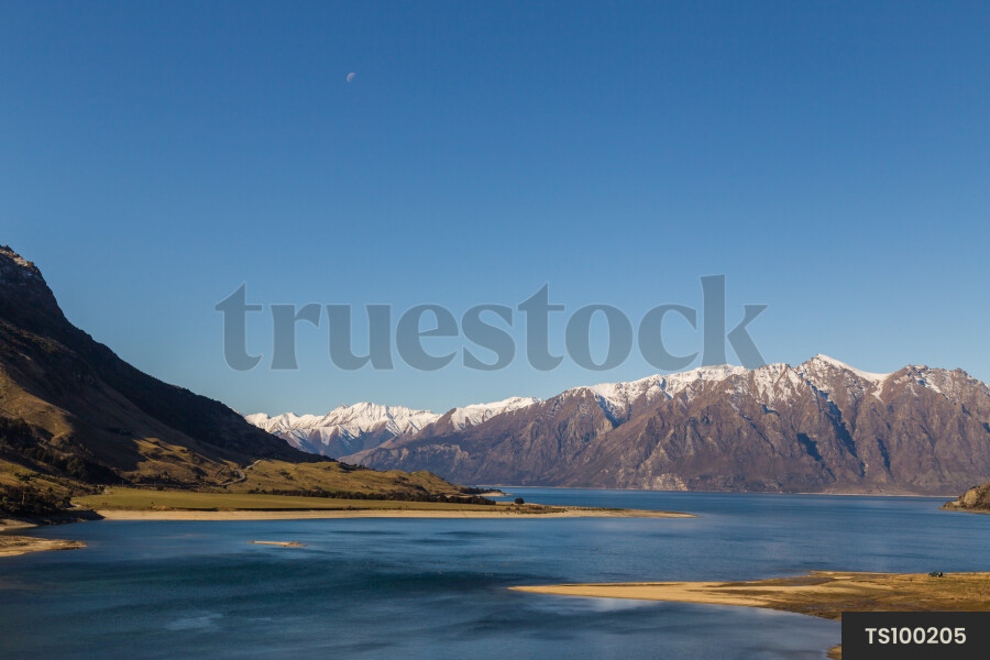 Mountains and Lake Hawea