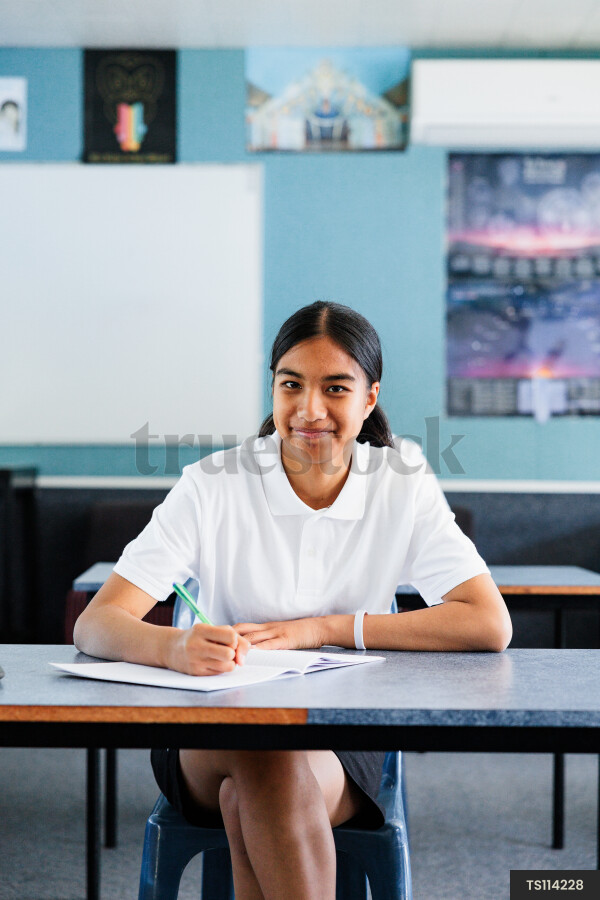 Girl at Desk