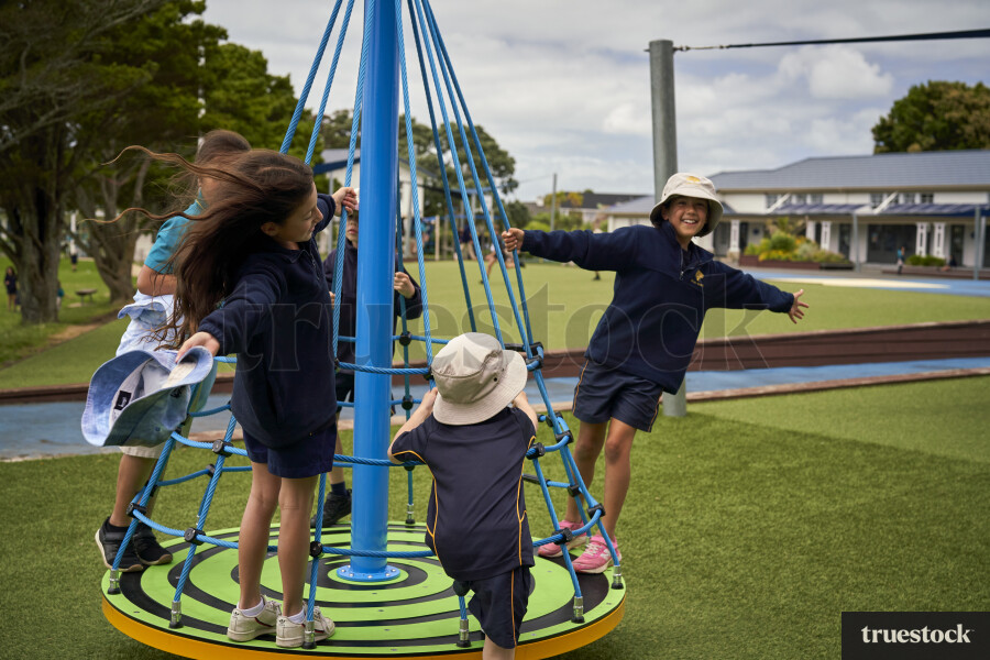 Young Students on Playground