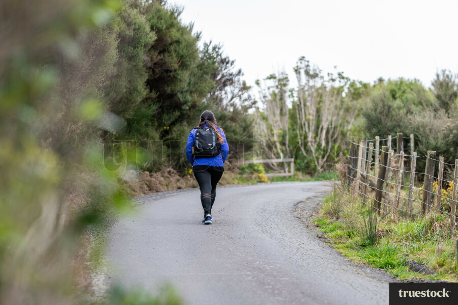 Chinese woman walking