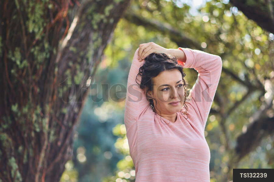 Woman Stretching