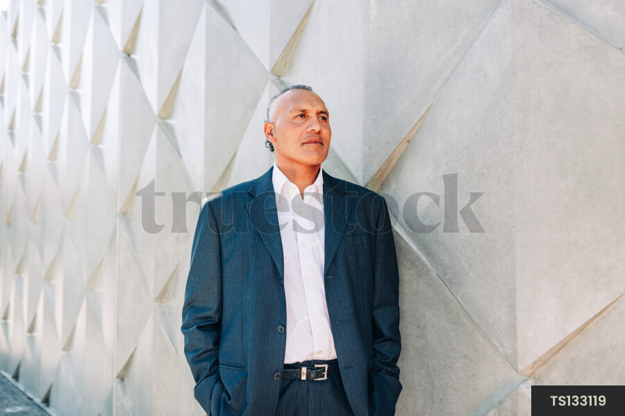 Portrait of businessman in suit
