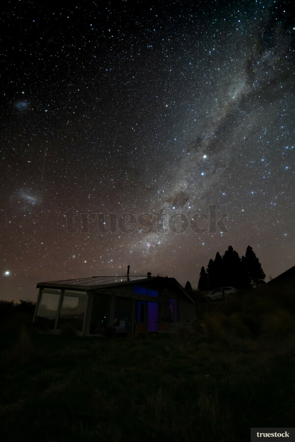 Night sky and the Milky Way Galaxy