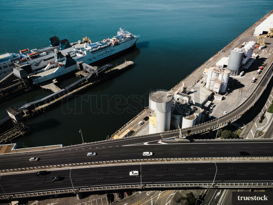 Aerial View off the Interislander Ferry
