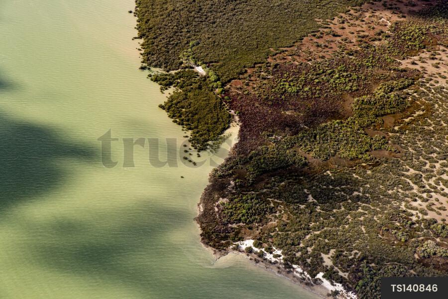 Aerial view of Kaipara Harbour