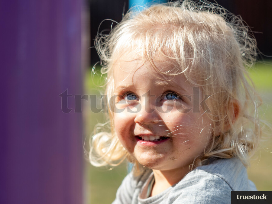 Portrait of smiling toddler