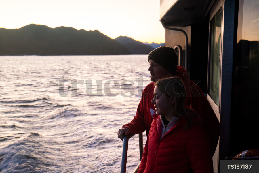 Man and woman on boat
