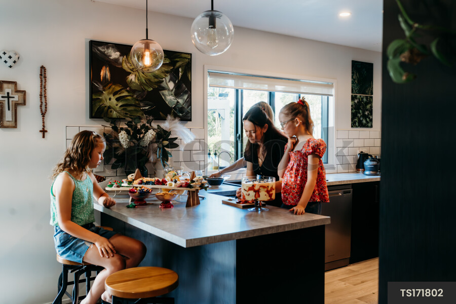 Family In the Kitchen