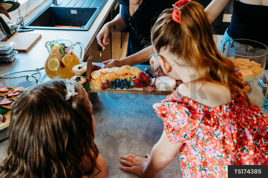 Family Preparing Food