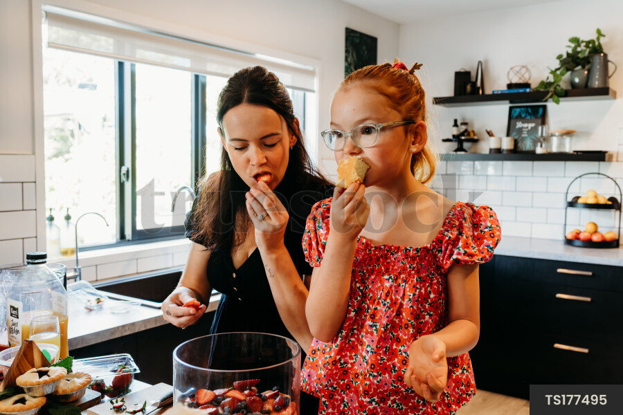 Family Fun Making Trifle