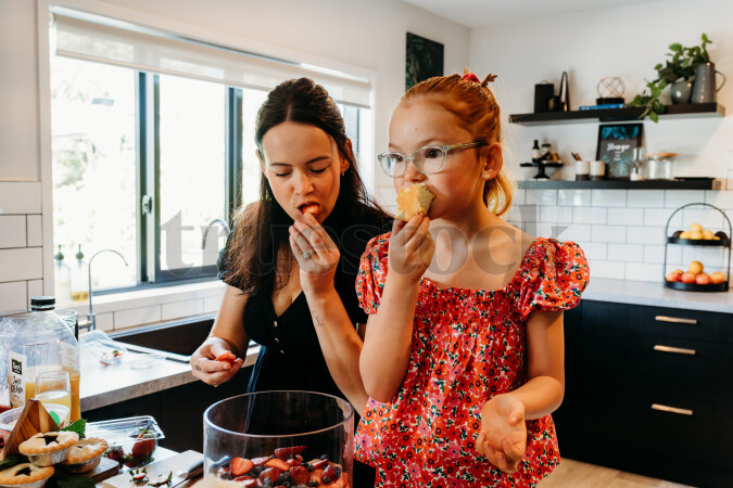 Family Fun Making Trifle