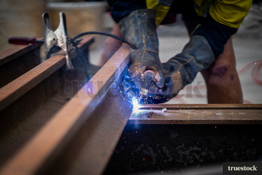Man Welding Steel