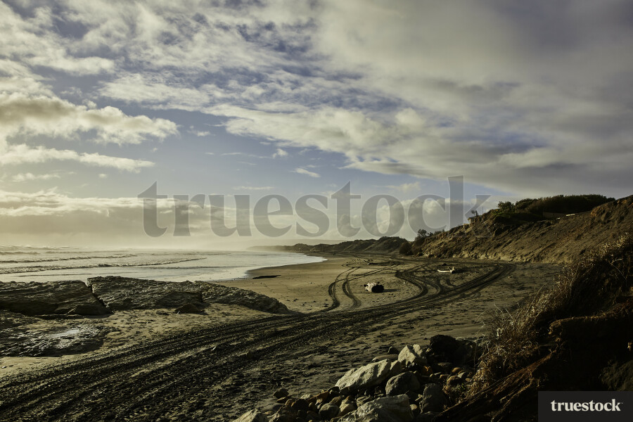 Sunset Beach at Port Waikato
