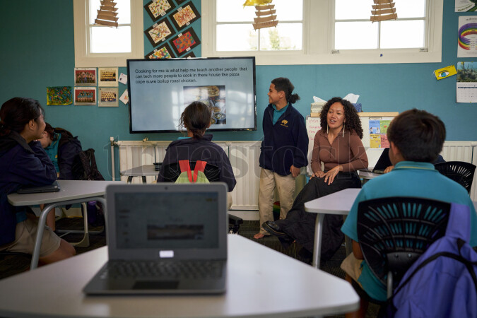 Student Doing a Presentation