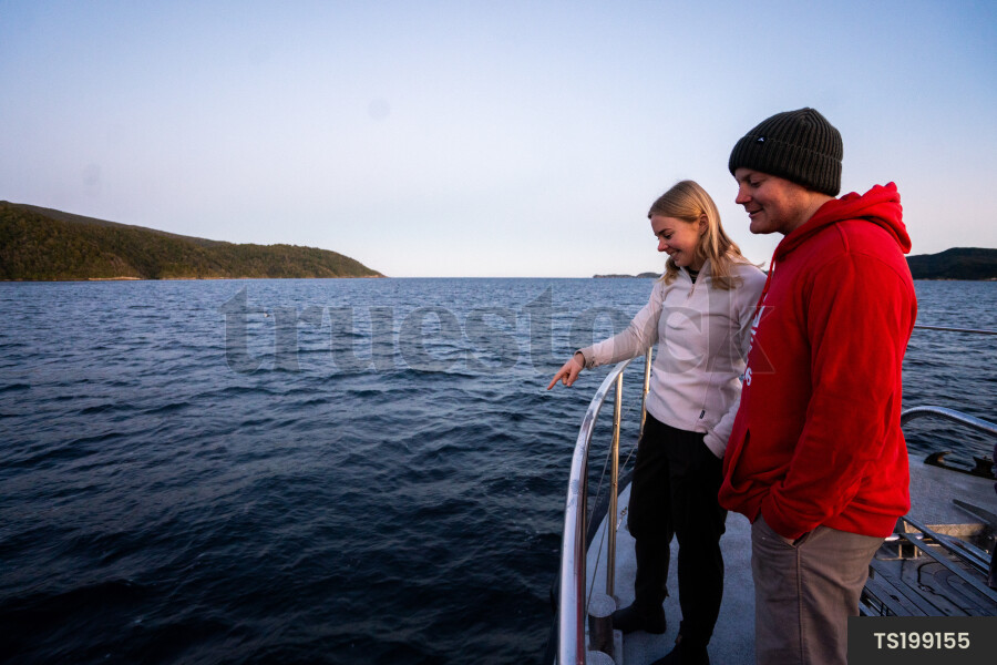 Man and woman on boat