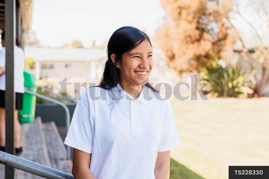 Portrait of Girl at School
