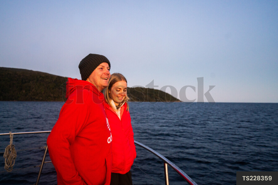 Man and woman on boat