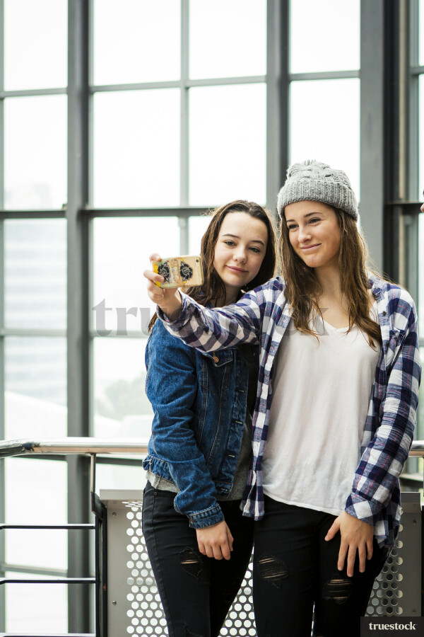 Teenagers Taking Selfie