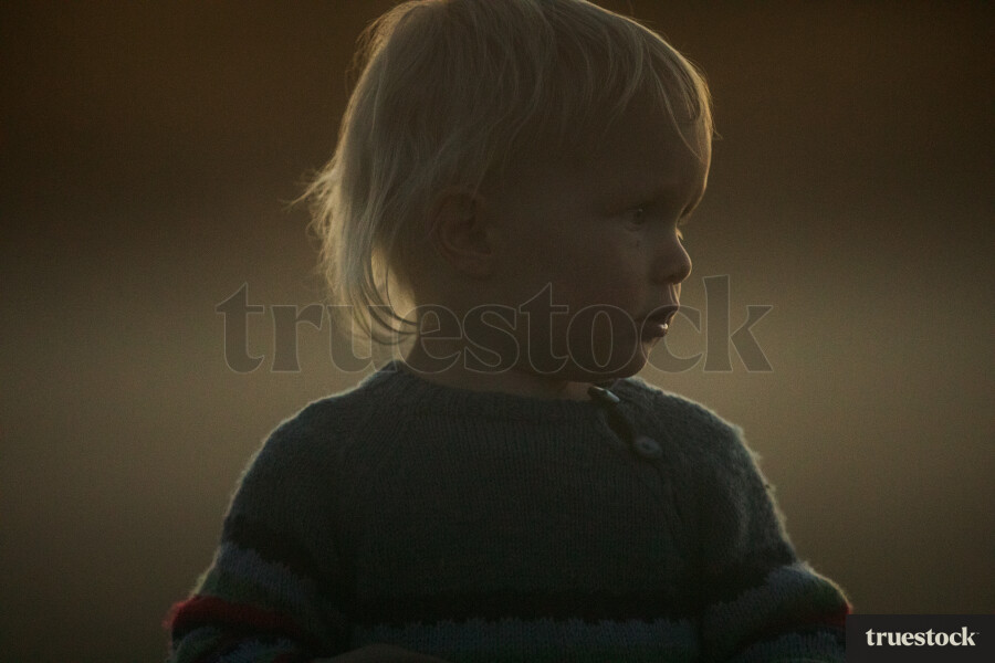Kids playing on the field on a misty morning with fog