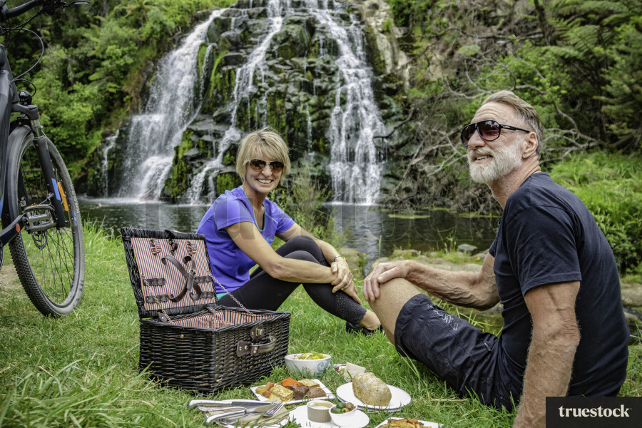 Picnic By Waterfall