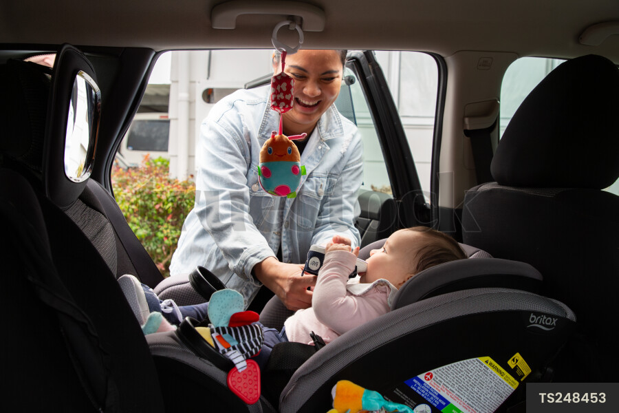 Baby Girl in Car Seat