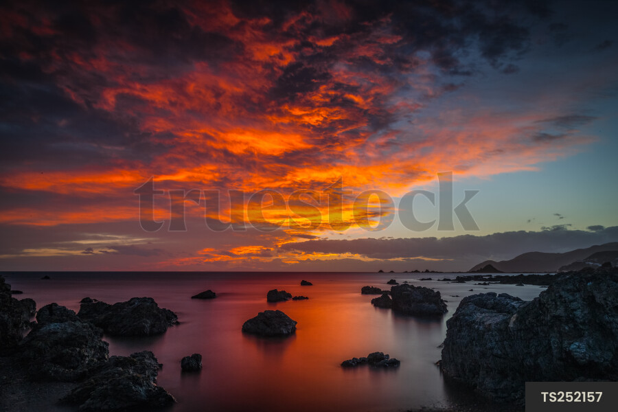 Sunset over Cook Strait