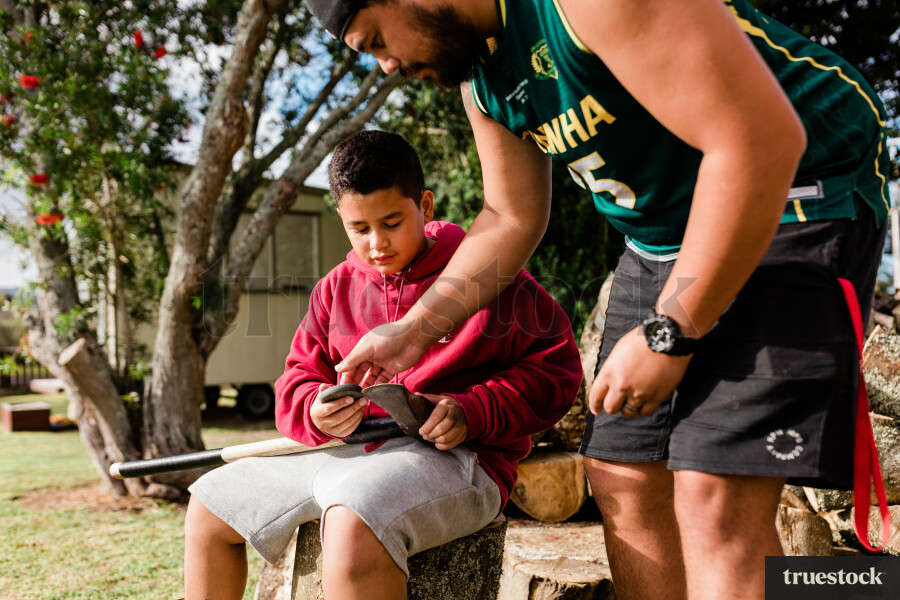 Father Teaching Child