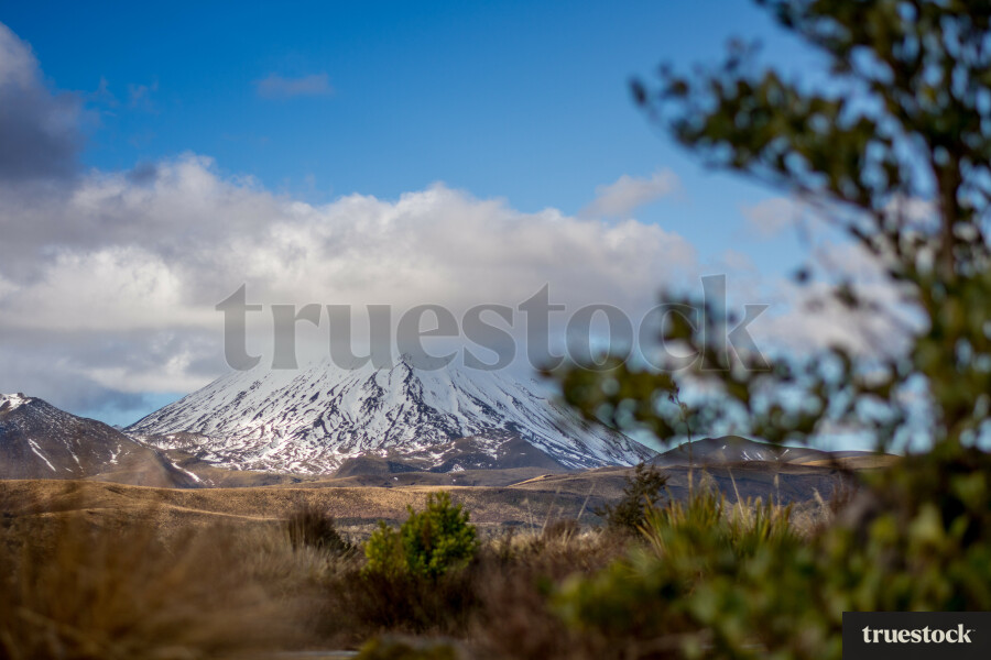 Mountain covered in snow