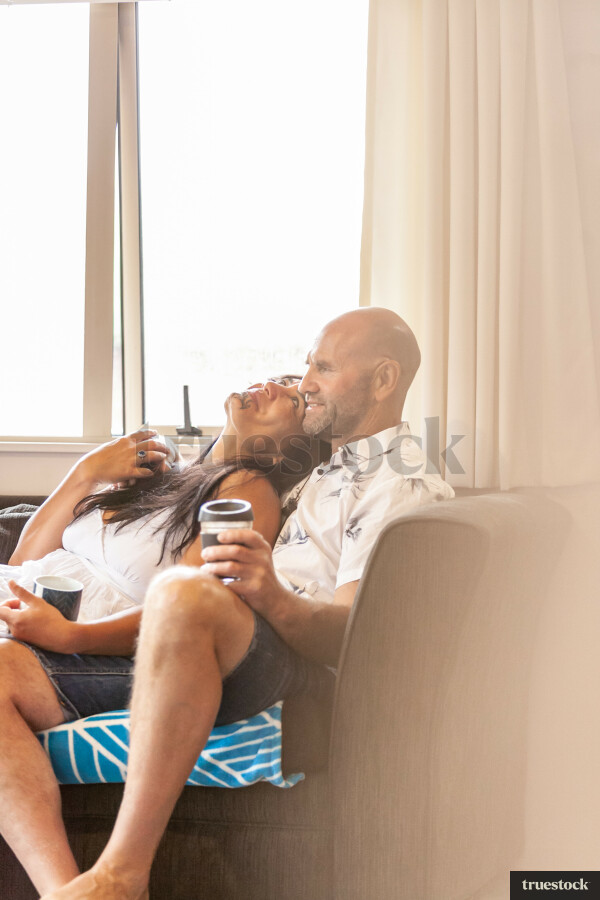 Man and woman on the couch