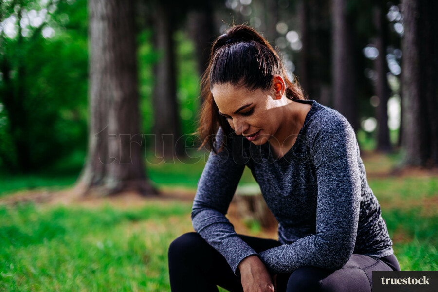 Woman in activewear