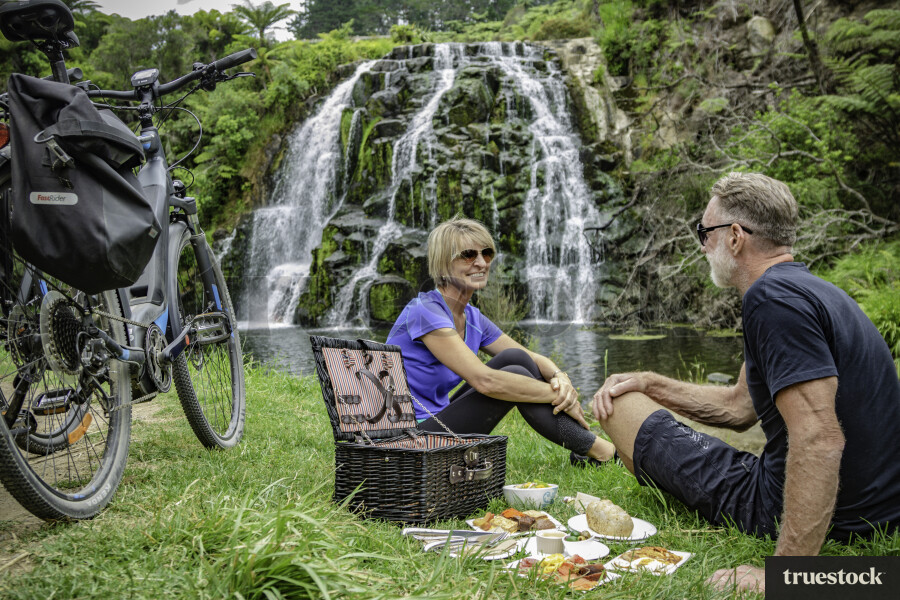 Picnic By Waterfall