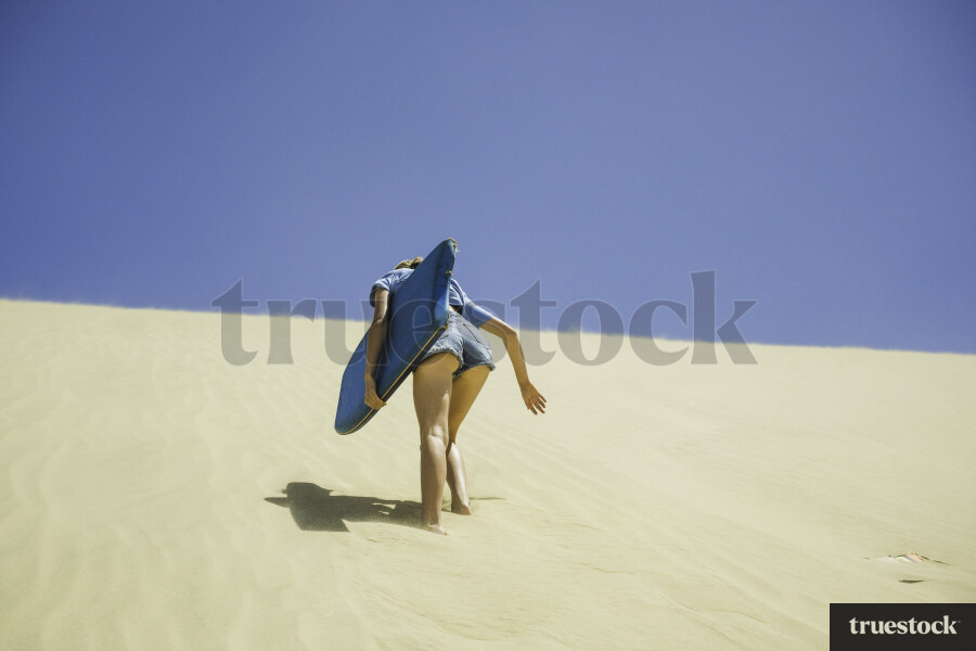 Boogie Boarding on the Sand Dunes at Ninety Mile Beach