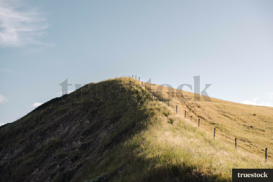 Cliffside of farmland