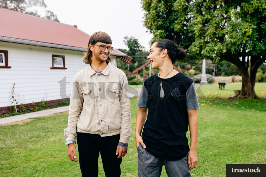 Māori Teenagers on a Marae