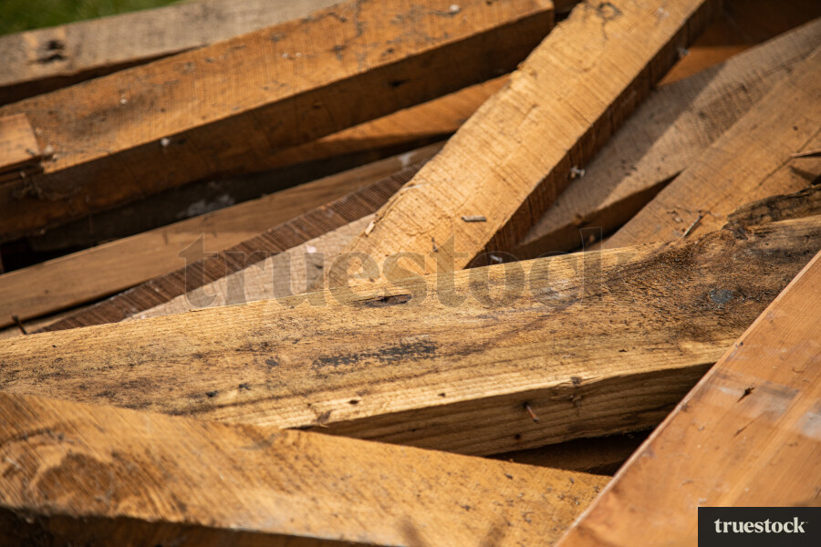 Pile of Construction Wood