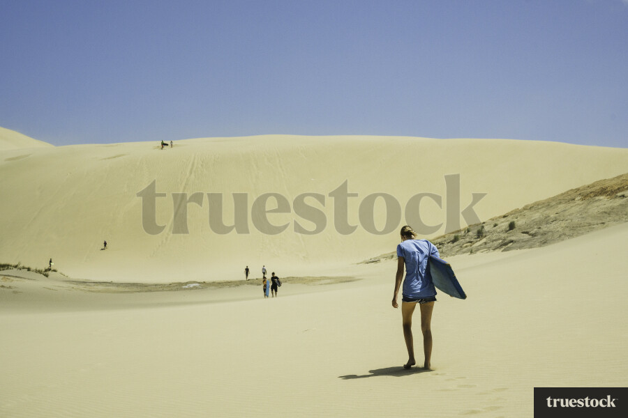 Boogie Boarding on the Sand Dunes at Ninety Mile Beach