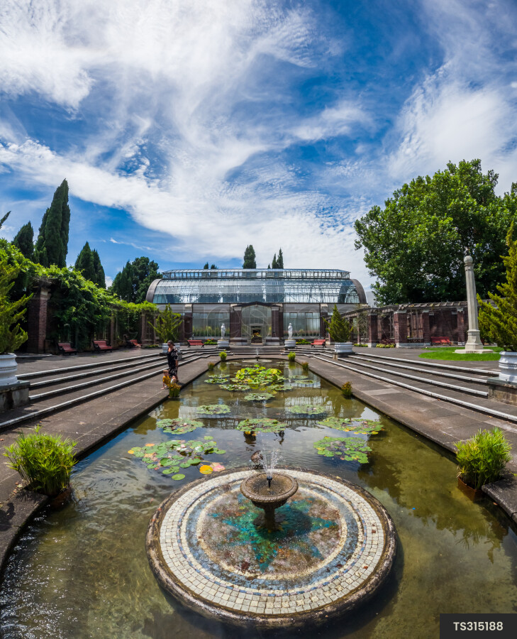 Water Fountain By Garden