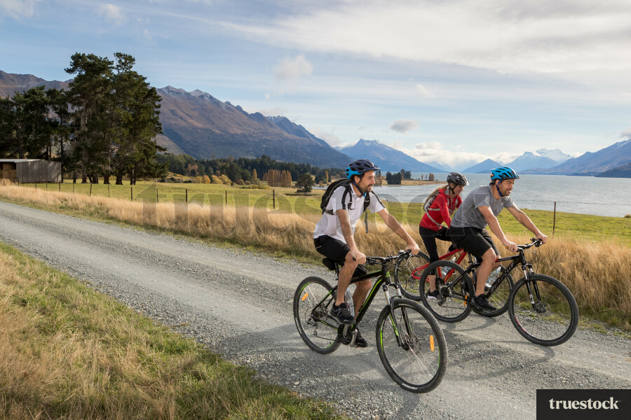 Cycling Along Lake Wakatipu