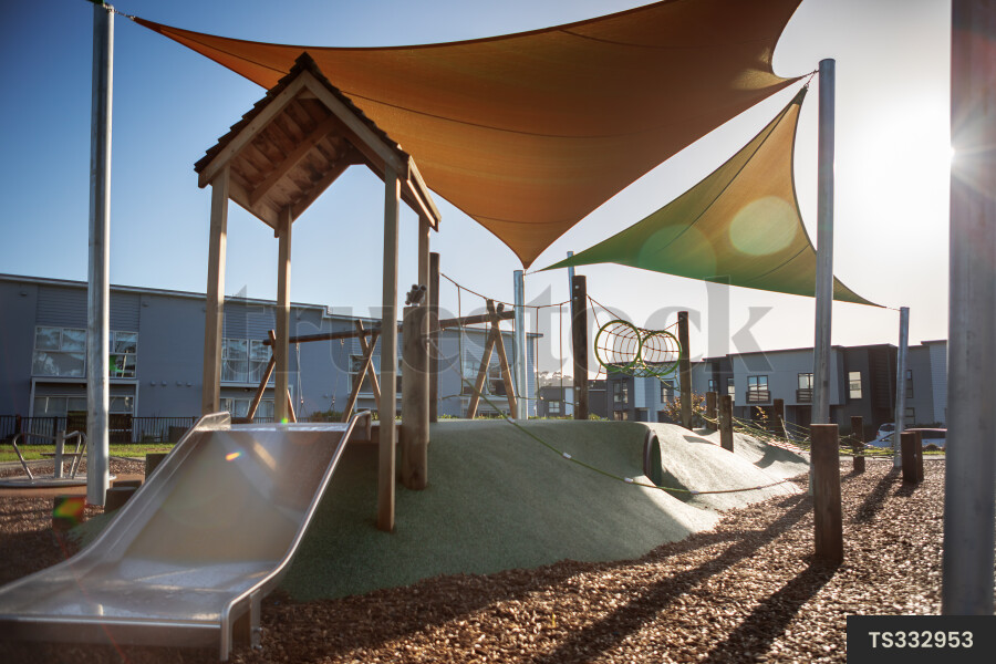Playground in Suburban Area
