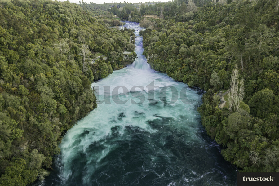 Aerial of Huka Falls